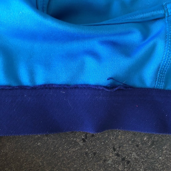 Blue Nike Sports Bra with a Dark Blue Accent - Picture 3 of 4